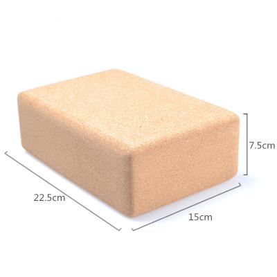 China High Quality Eco-Friendly Wholesale Custom Cheap 100% Cork Wood Yoga Cork Block Yoga Cork Block For Bodybuilding for sale