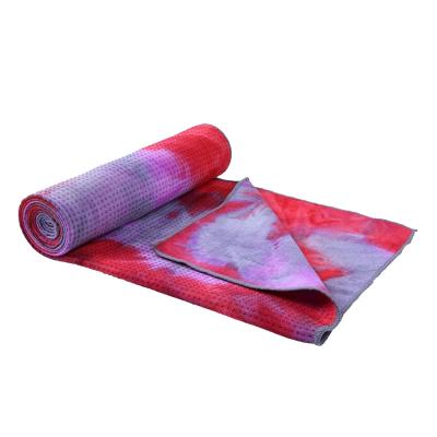 China QUICK DRY Tie Dye Yoga Pilates Yoga Mat Towel Eco-Friendly Non Slip Non Slip for sale