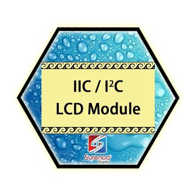 China Surenoo I2C IIC Series LCD Module Series Selection Guide 0801/0802/1601/1602/1604/2002/2004/2402/4002/12864 All Size for sale