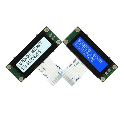 China 53*20MM 162 1602 16X2 STN Smaller Size Blue Character LCD Module Display Screen Negative Panel LCM With White LED Backlight 1602 for sale