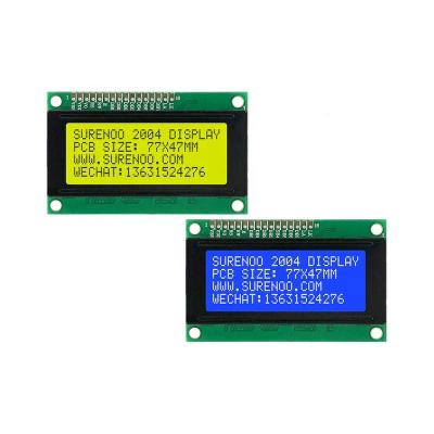 China 77*47MM Character 204 2004 20X4 LCD Module Display Screen Panel LCM With LED Backlight English / 77*47 Japanese 2004 for sale