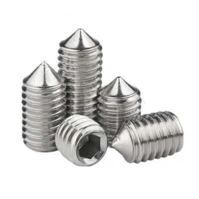 China Wholesale Professional Pan Fastener Supplier Stainless Steel Hex SS304 Socket Set Screw With Taper Point DIN 916 for sale