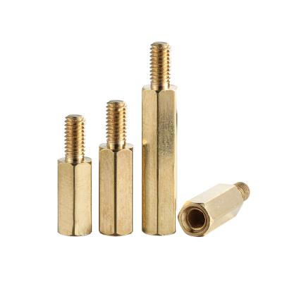 China Strength Stud Male Female Standoffs Hexagon Isolation Column Hex Copper Fasteners Between Single Main Stud for sale