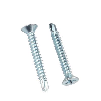 China China factory custom steel self tapping screws cross countersunk self-drilling head screws for sale