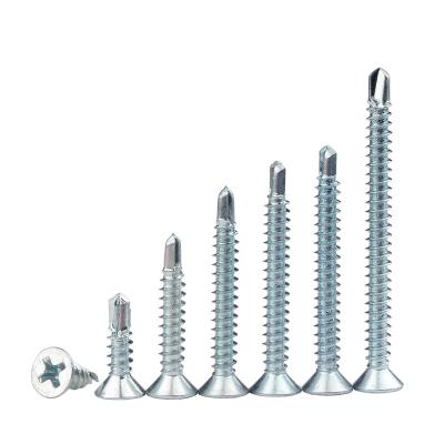 China Countersunk Cross Manufacturers Provide Bargain Price M2\M3\M4\M5\M6 Self-Drilling Screws Phillips Countersunk Self-Drilling Screws for sale