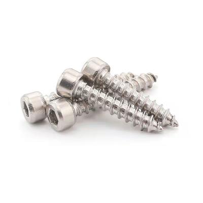 China Pan 304 Stainless Steel Cup Hexagon Head Socket Screw Cylindrical Tapping Head Headed Tail Audio Special Screw for sale