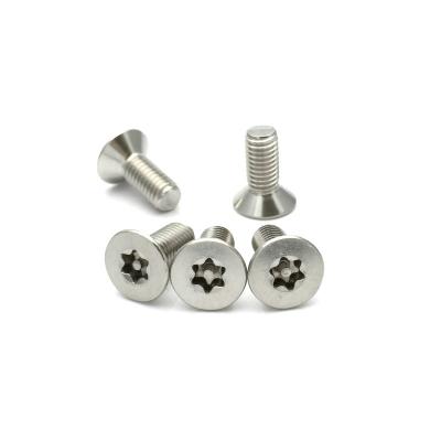 China Flat Countersunk Plum Blossom Main Column With 304 Stainless Steel Flat Anti-theft Screws Anti-theft Screws for sale