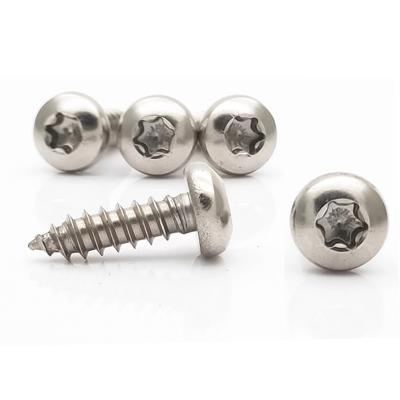 China Round plum blossom 304 stainless steel round anti-theft rat-tail M3 screw head screw self-tapping screws like a tamper flower for sale