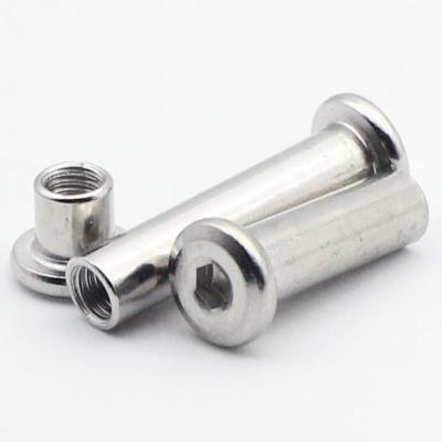 China Flat Stainless Steel Pressure Riveting Mother Nail Toolnatural Color Rtubular Rivet for sale