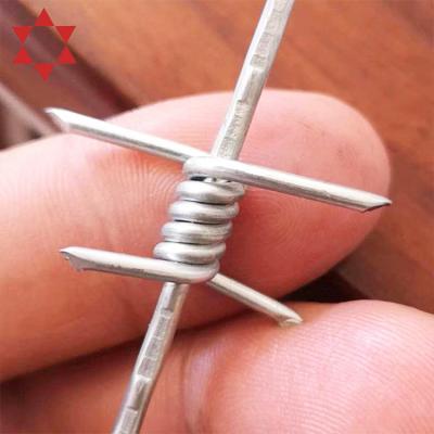 China Used As Fence For Lawn Barbed Wire Prices 2.5Mm Hot Dipping Galvanized Barbed Wire On Fence for sale