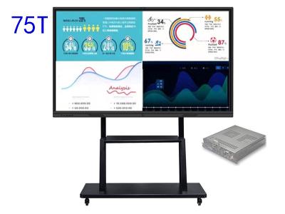 China Tela táctil Whiteboard da polegada AIO WiFi RF de Smart 75 à venda