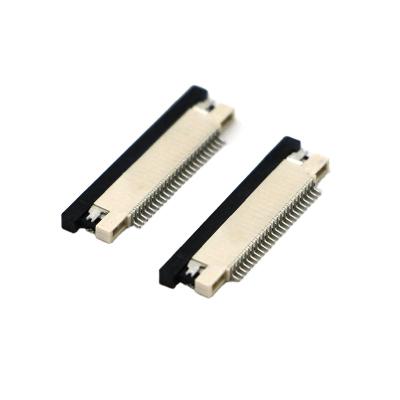 China Phosphor Bronze 0.5mm Pitch FPC/FFC Connector 24 Pin Top Contact SMT Slide Lock H=1.2mm FPC Connectors for sale