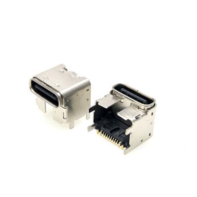 China FPC Connector Type C 16 Pin Horizontal SMT Female Through Hole for sale