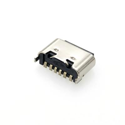 China Receptacle Type C FPC USB 6Pin 3A Vertical SMT For PCB for sale