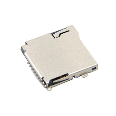 China Micro PCB Connector Push-Push Type TF Card Socket 9P SD Memory Card Micro Connector for sale