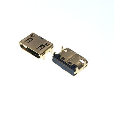 China FPC Smt Smd Plug Male Hd Connector Gold Plated Left Connector for sale