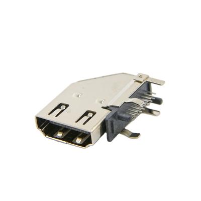 China HD 2.1 Vertical Receptacle Connector Type A Female 19 Pin Vertical Multimedia Connector Interface for sale