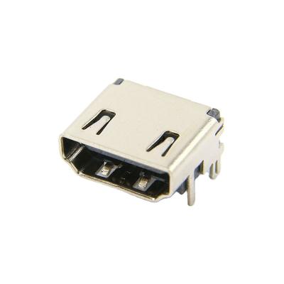 China HD Receptacle Connector Horizontal Type 2.1 A Female 19 Pin Through Hole Multimedia Connector Interface for sale