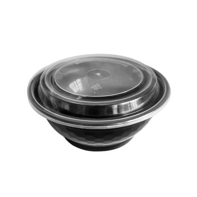 China FH36 Traditional Disposable Plastic Food Container Noodle Bowl For Food Caterer for sale