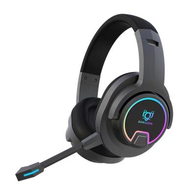 China Comfortable Gaming PJ Active Sound Canceling Helmet Radio RGB Luminous Computer Bass Headset for sale