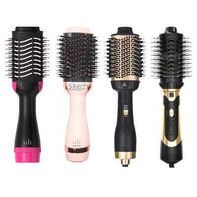 China Ionic Maker 3 in 1 Ionic Salon Blow Styler Ceramic Rotating Airbrush Hair Dryer Straightening Brush Hot Brush for sale