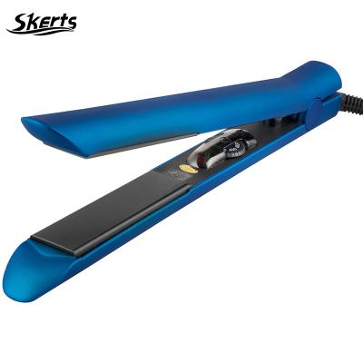 China Hotel Free Sample 1 Inch Cheap Custom 110-220 450 Degree Ceramic Bundle Blue Purple Hair Flat Iron for sale