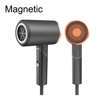 China Ionic Hotel Quality Mini Magnetic Diffuser Nozzle Strong Foldable Travel Hair Dryer 2000W Power for sale