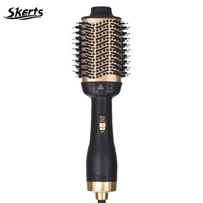 China SKERTS Ionic 3 in 1 Negative Hot Air Comb Hair Comb Professional Hair Straightener Brush Hot Ion One Step Hair Dryer Airbrush for sale