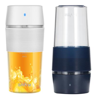 China WITH LID 300ml Portable USB Charging Stainless Steel Smart Fruit Juicer Water Bottle for sale