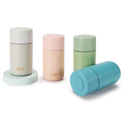 China New PORTABLE Hot Selling Small Pocket Vacuum Insulated Mini Stainless Steel Water Bottle Thermos With Tea Infuser for sale