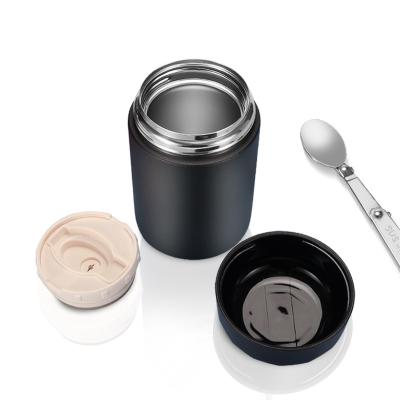 China New Product Stainless Steel Kids Thermos Baby Food Flask PORTABLE Thermos Container Insulated Kids Food Jar With Handle Lid for sale