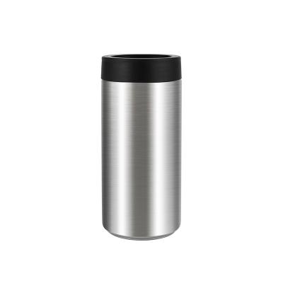 China Customized Viable Double Walled 16 oz Insulated Can Cooler Stainless Steel Can Cooler Fits 16oz Cans Bottles for sale