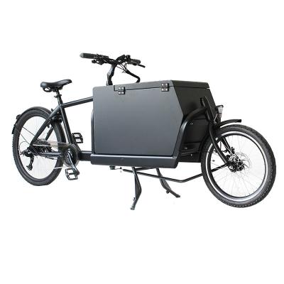 China Electric Cargo 2 Wheel Cargo Bike Bicycle 250w Rear Motor For Family Use for sale