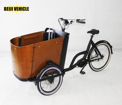 China Passenger 250W Mid Motor Electric Cargo Bicycle With Cargo Box Price for sale