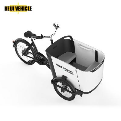 China Passenger High Level Three Wheel Tricycle Pedal Cargo Bike For Transport Child for sale