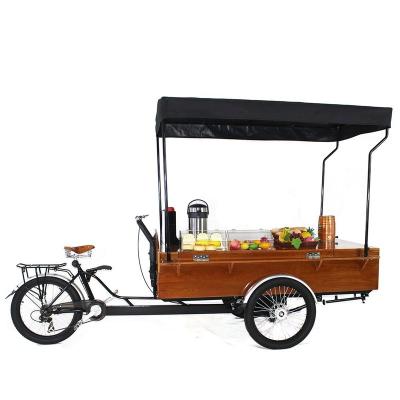 China New Design Cafe Mobile Electric Cargo Bike For Street Business for sale