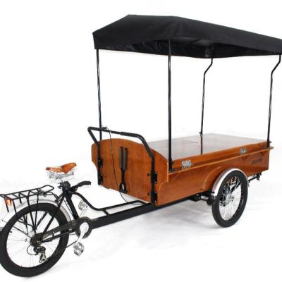 China High Load Capacity Three Wheel Cargo Cafe Bike Electric Tricycle Cafe for sale