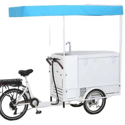 China Fashion 250W motor electric ice cream tricycle for sale fashion style mobile electric freezer for sale