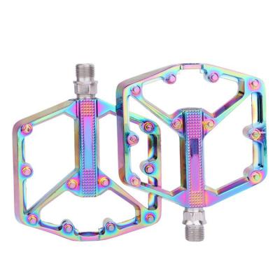 China Mountain Bike Aluminum Alloy Pedal Du Bearing Design Non-slip Pedal Bicycle Accessories for sale