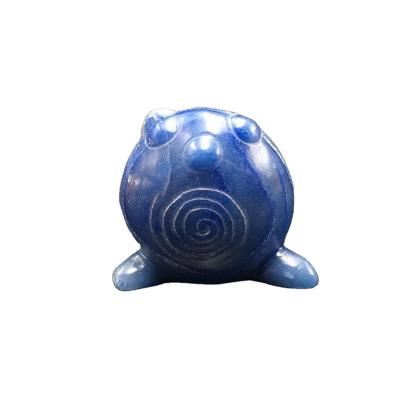 China China Wholesale Cute Animal Carved Crystal For Decoration Natural blue calcitepokemon poliwag for sale