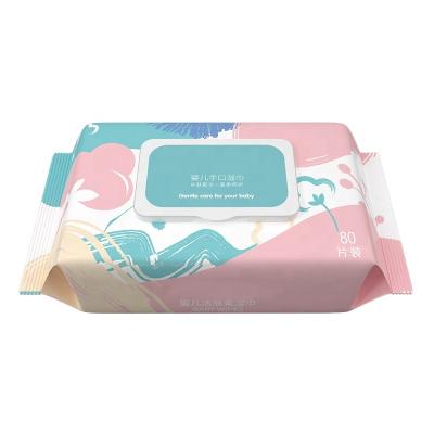 China Super Soft High Quality Competitive Baby Wet Cloth with Soft Aloe Face Hand Say Clean Baby Wet Mouth Cloths for sale