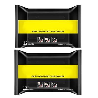 China No Damage Beat Quality Remove 12Pcs/Bag 120Bag/Box Dirt Shoe Without Negative Effect Non-Irritating Wipes Quick Wipes for sale