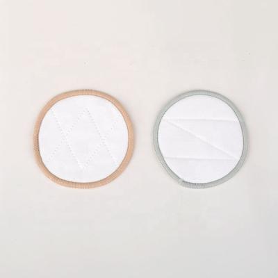 China Washable Reusable Bamboo Face Cleansing And Makeup Remover Cotton Thread 8cm Diameter Makeup Remover Eco Friendly Pads for sale