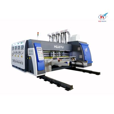 China Soft carton box making machine two color box making machine printing machine corrugated flexographic digital corrugated box printing machine for sale