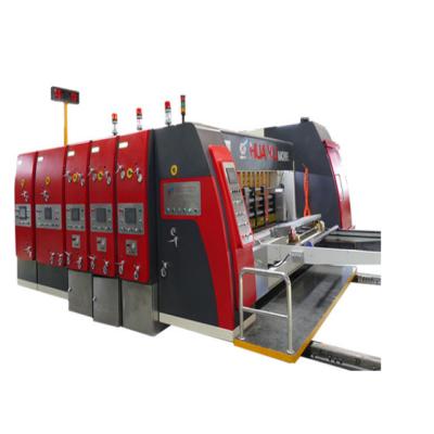 China Hotels HUAYU-A Automatic flexo 4 color printing slotting rotary die cutting machine for sale