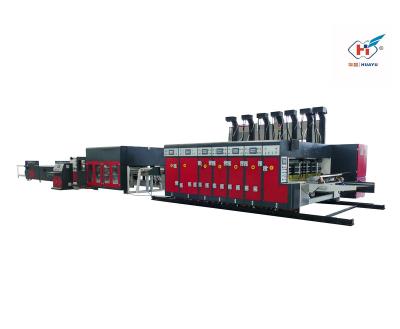 China Full Automatic Corrugated Box Making Machine Cardboard Printing Slotting Die Cutting Gluing Folding Machine From China for sale