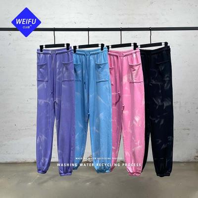 China Anti-wrinkle WF| Link Dye Design Cotton Sports Jogger Hip Hop Style Casual Jogging Loose Jogger Pants for sale