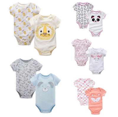 China Breathable Cute Design Infant Jumpsuit Outfits Clothes Baby Romper Set For Summer for sale