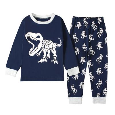 China QUICK DRY Wholesale Long Sleeve Kids Sleepwear Cotton Material Kids Autumn Spring Pajamas for sale