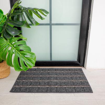 China Wholesale Cheap Reversible Door Mat Living Room Garden Rug Beach Mat Latex Backing Doors Patio Cover Outdoor Carpet for sale